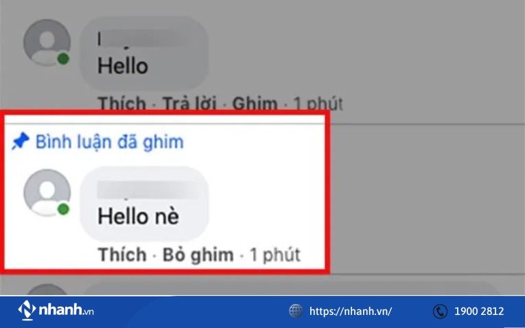 Tính năng ghim bình luận trên Facebook